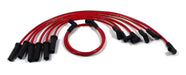 Taylor Cable 84275 ThunderVolt 8.2mm Ignition Wire Set; Red; Stock; 11.75 in.; 180 Deg. Plug Boot; - Truck Part Superstore
