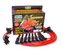 Taylor Cable 84284 ThunderVolt 8.2mm Ignition Wire Set; Red; Stock; 9.5 in.; OE Spark Plug Boot; - Truck Part Superstore