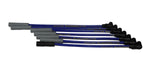 Taylor Cable 84648 ThunderVolt 8.2mm Ignition Wire Set; Blue; Stock; 11.75 in.; 180 Deg. Plug Boot; - Truck Part Superstore
