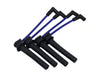 Taylor Cable 84679 ThunderVolt 8.2mm Ignition Wire Set; Blue; Stock; 9.5 in.; OE Spark Plug Boot; - Truck Part Superstore