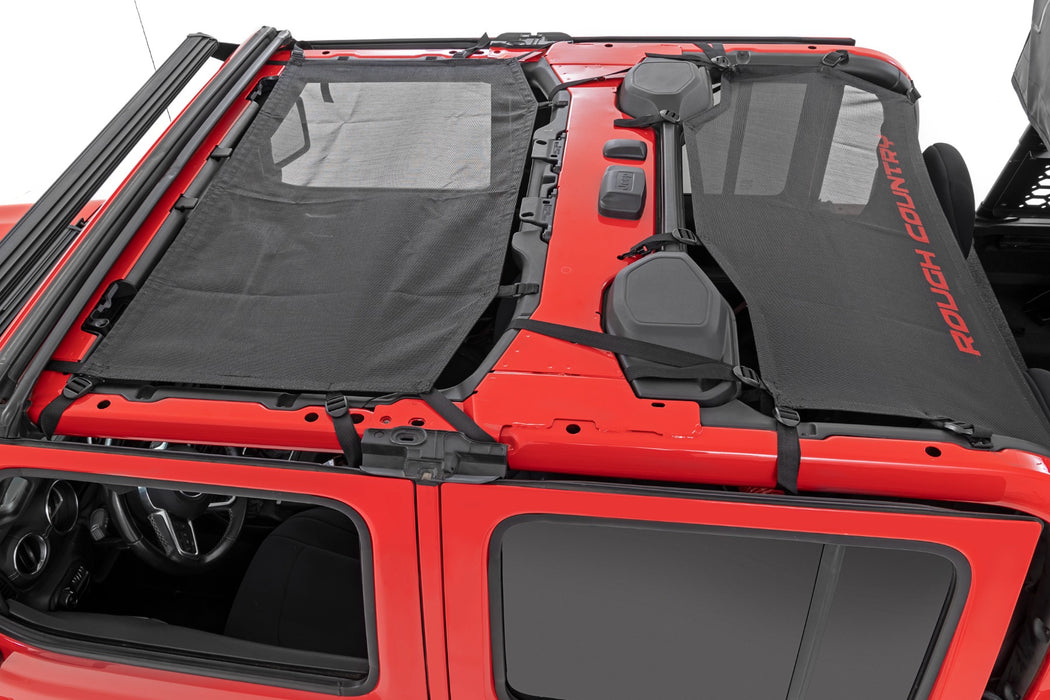 Rough Country 85118 Mesh Bikini Top Plus Black Jeep Gladiator JT 4WD (20-22) Rough Country - Truck Part Superstore