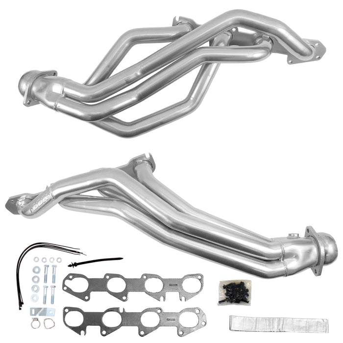 BBK Performance Parts 19500 2009-2023 RAM 1500 HEMI 5.7L 1-3/4 LONG TUBE HEADERS (POLISHED SILVER CERAMIC) - Truck Part Superstore
