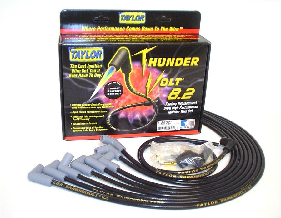 Taylor Cable 86027 ThunderVolt 8.2mm Ignition Wire Set - Truck Part Superstore