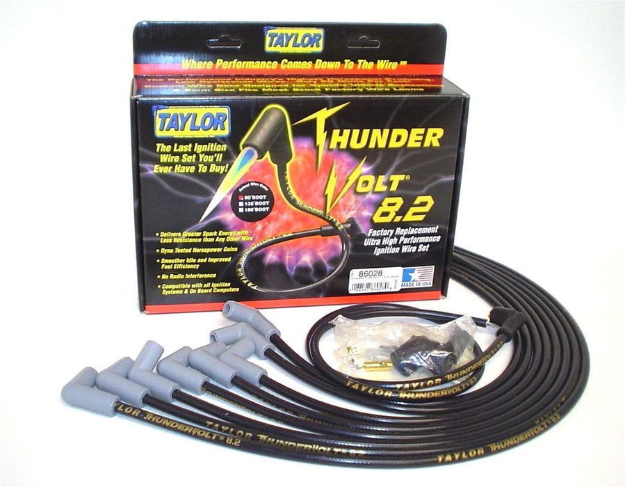 Taylor Cable 86028 ThunderVolt 8.2mm Ignition Wire Set - Truck Part Superstore