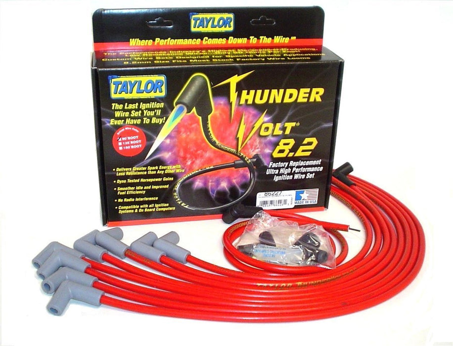Taylor Cable 86227 ThunderVolt 8.2mm Ignition Wire Set - Truck Part Superstore