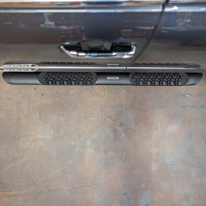 Go Rhino V3443974T V-Series V3 Aluminum Side Steps with Mounting Brackets Kit - Textured Black - Truck Part Superstore