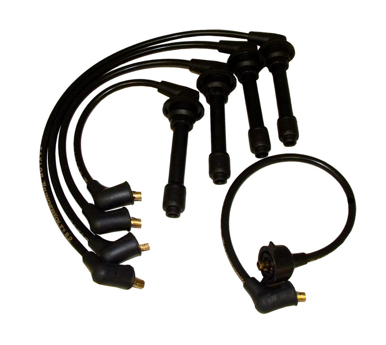 Taylor Cable 87005 ThunderVolt 8.2mm Ignition Wire Set; Black; Stock; 9.5 in.; OE Spark Plug Boot; - Truck Part Superstore