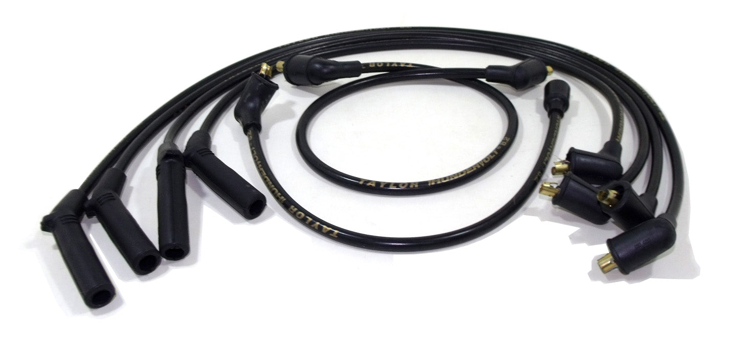 Taylor Cable 87031 ThunderVolt 8.2mm Ignition Wire Set; Black; Stock; 9.5 in.; OE Spark Plug Boot; - Truck Part Superstore