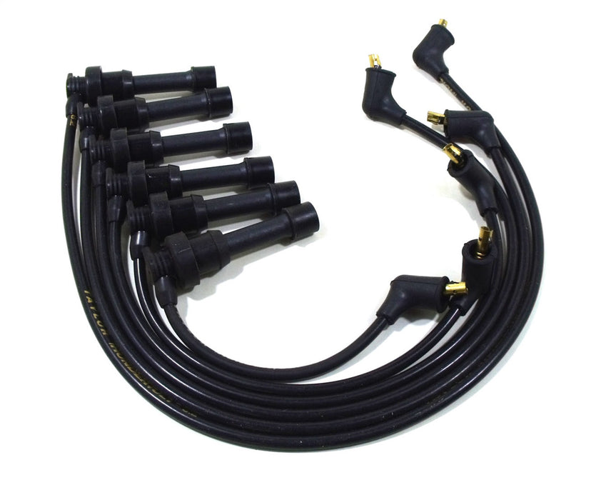 Taylor Cable 87033 ThunderVolt 8.2mm Ignition Wire Set; Black; Stock; 9.5 in.; OE Spark Plug Boot; - Truck Part Superstore