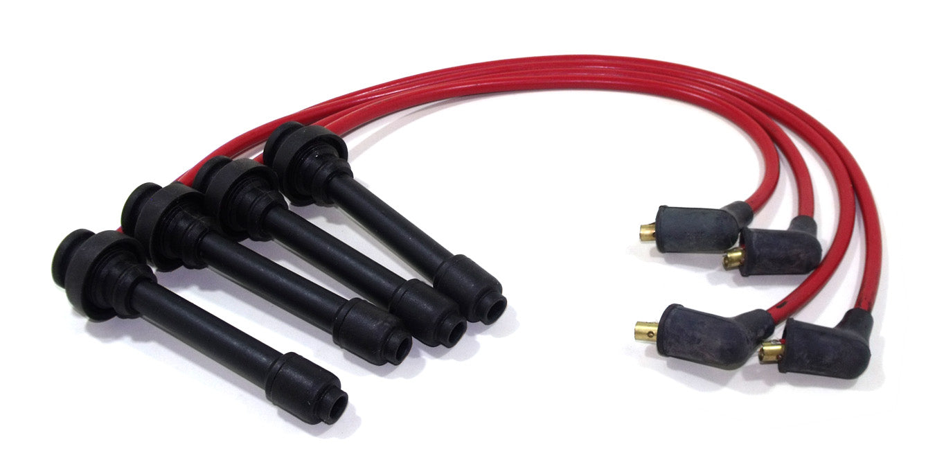 Taylor Cable 87236 ThunderVolt 8.2mm Ignition Wire Set; Red; Stock; 9.5 in.; OE Spark Plug Boot; - Truck Part Superstore