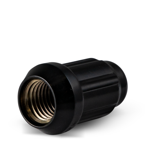 RHI Automotive 8744BK5-B 14X1.5 LUG BOLT (27MM)SPLINE 5 LUG 1.06" BLACK 20 LUGS, 1 KEY - Truck Part Superstore