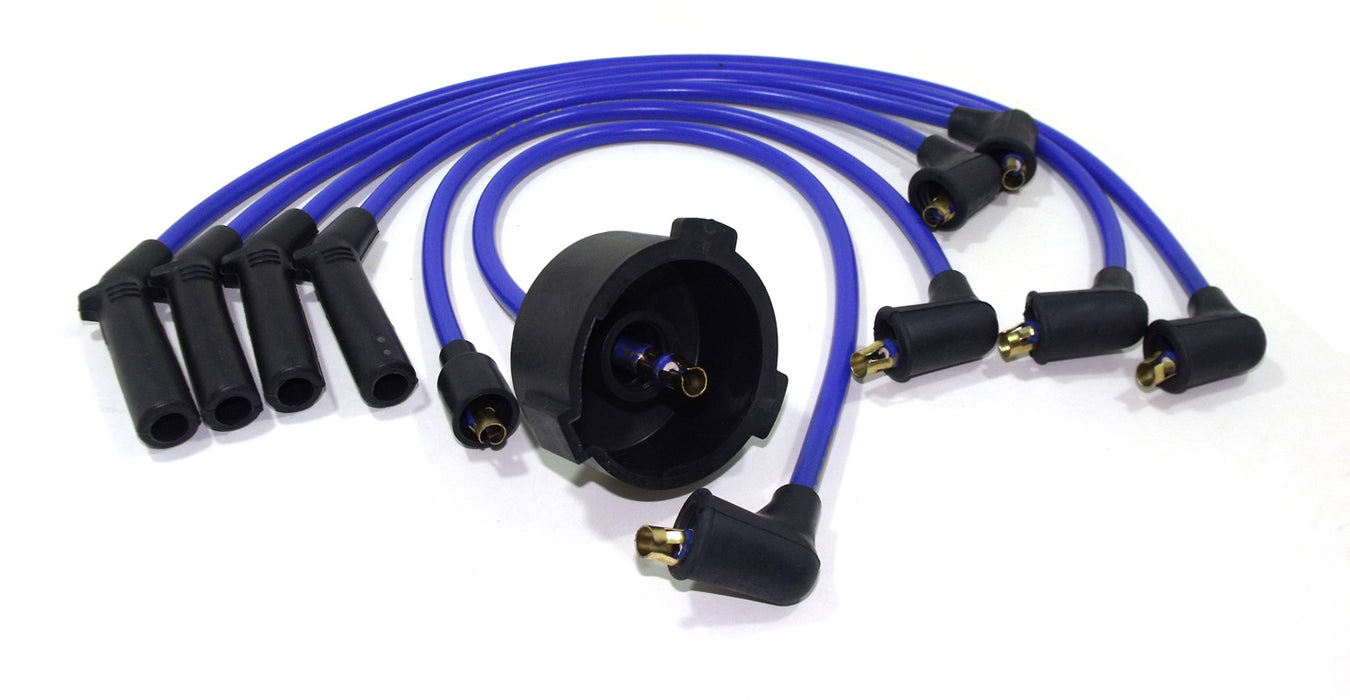 Taylor Cable 87601 ThunderVolt 8.2mm Ignition Wire Set; Blue; Stock; 9.5 in.; OE Spark Plug Boot; - Truck Part Superstore