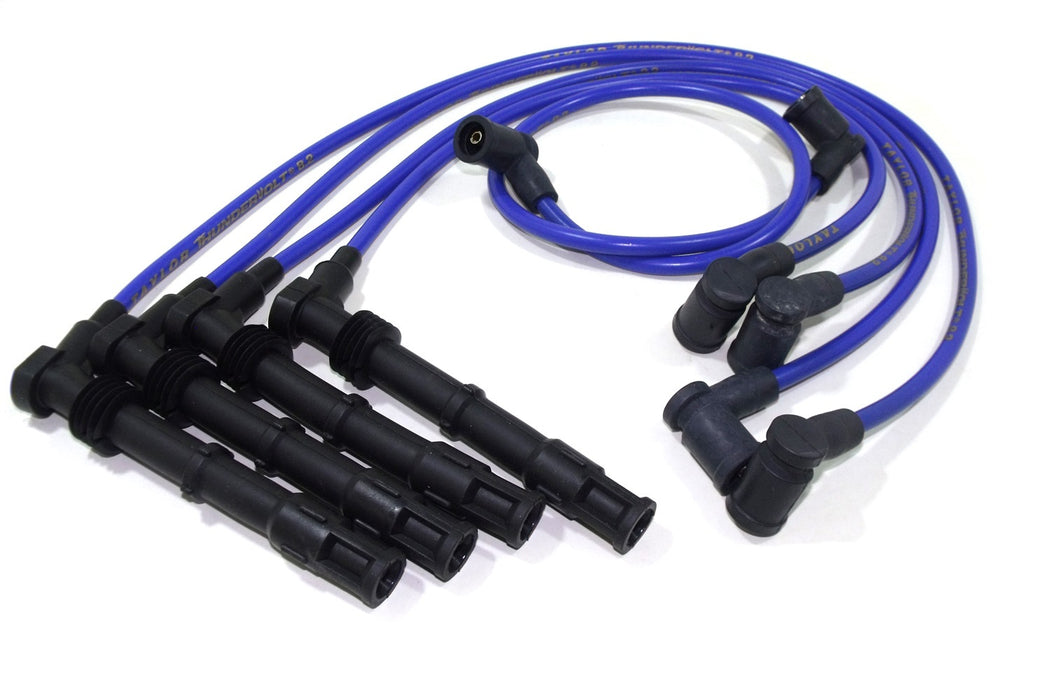 Taylor Cable 87682 ThunderVolt 8.2mm Ignition Wire Set; Blue; Stock; 9.5 in.; OE Spark Plug Boot; - Truck Part Superstore