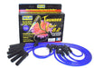 Taylor Cable 87684 ThunderVolt 8.2mm Ignition Wire Set; Blue; Stock; 11.75 in.; 180 Deg. Plug Boot; - Truck Part Superstore