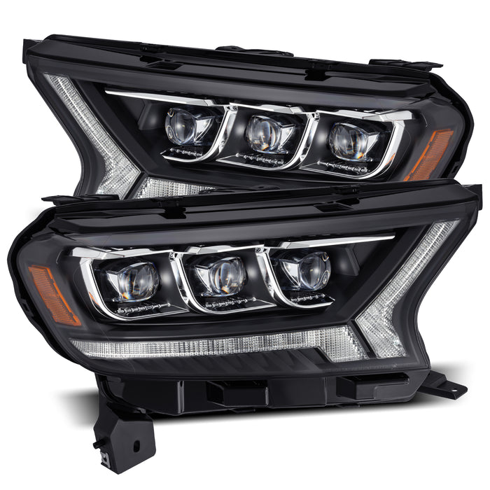 AlphaRex 880124 LED Projector Headlights in Black - Truck Part Superstore