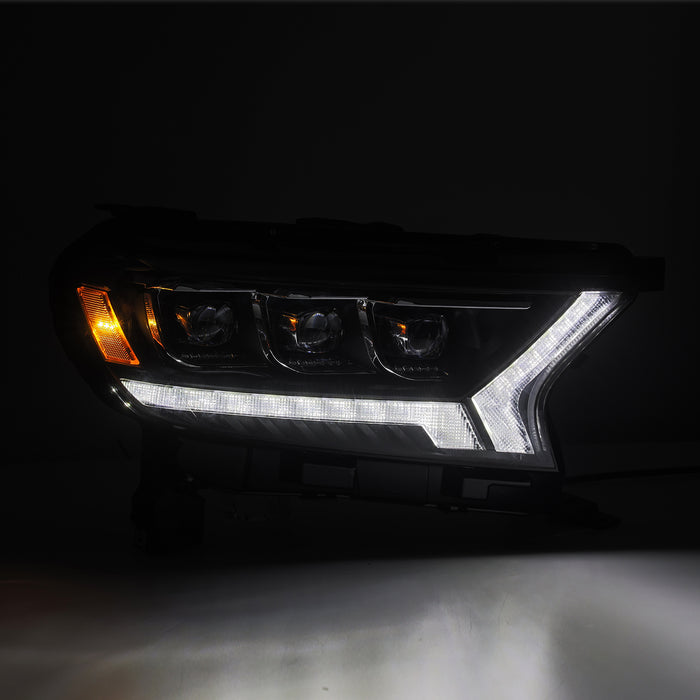 AlphaRex 880124 LED Projector Headlights in Black - Truck Part Superstore
