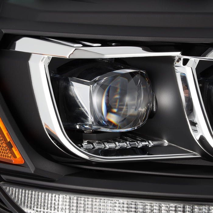 AlphaRex 880124 LED Projector Headlights in Black - Truck Part Superstore