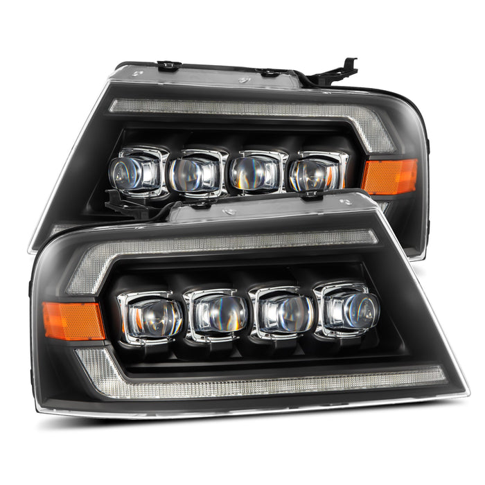 AlphaRex 880128 LED Projector Headlights in Black - Truck Part Superstore