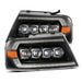 AlphaRex 880128 LED Projector Headlights in Black - Truck Part Superstore