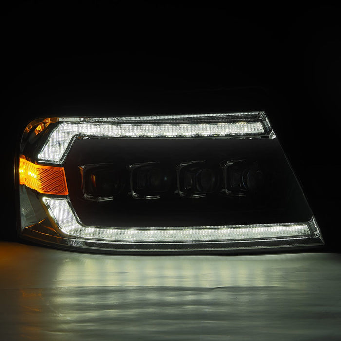 AlphaRex 880128 LED Projector Headlights in Black - Truck Part Superstore
