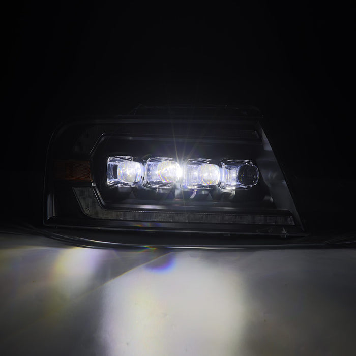 AlphaRex 880128 LED Projector Headlights in Black - Truck Part Superstore