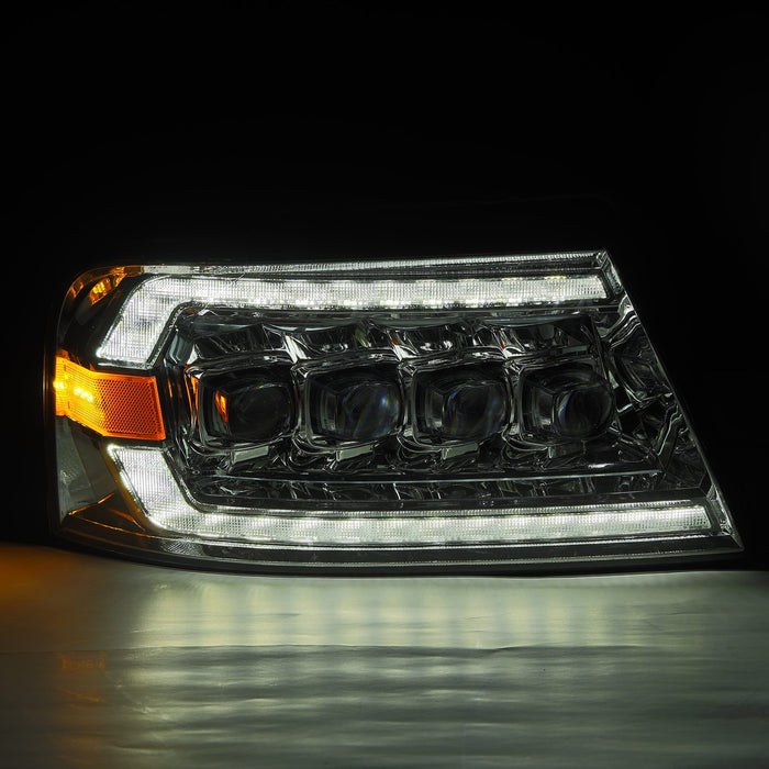 AlphaRex 880129 LED Projector Headlights in Chrome - Truck Part Superstore