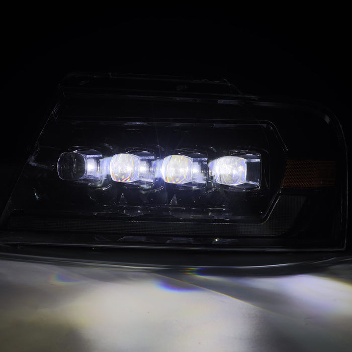 AlphaRex 880130 LED Projector Headlights in Alpha-Black - Truck Part Superstore
