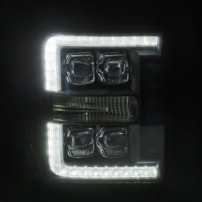 AlphaRex 880147 LED Projector Headlights in Alpha- Black - Truck Part Superstore