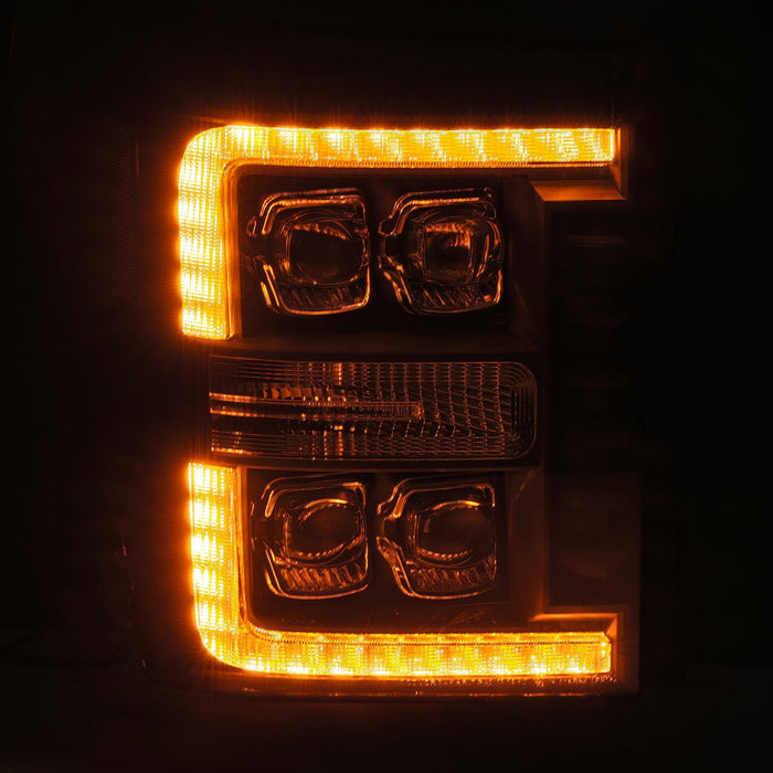 AlphaRex 880147 LED Projector Headlights in Alpha- Black - Truck Part Superstore