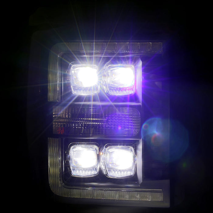 AlphaRex 880147 LED Projector Headlights in Alpha- Black - Truck Part Superstore