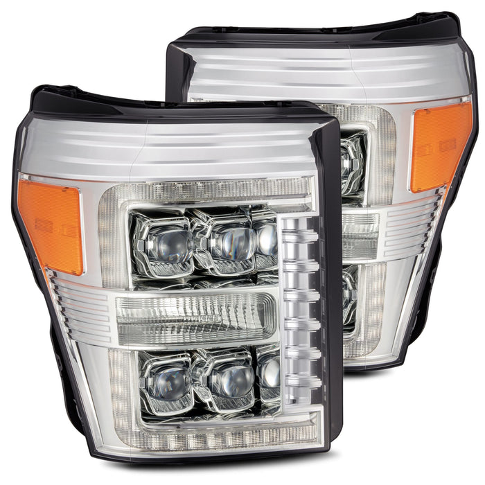 AlphaRex 880148 LED Projector Headlights in Chrome - Truck Part Superstore