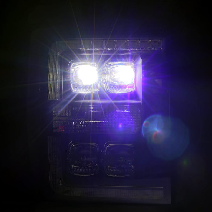 AlphaRex 880149 LED Projector Headlights in Black - Truck Part Superstore