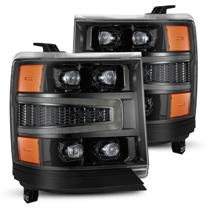 AlphaRex 880236 LED Projector Headlights in Alpha-Black - Truck Part Superstore