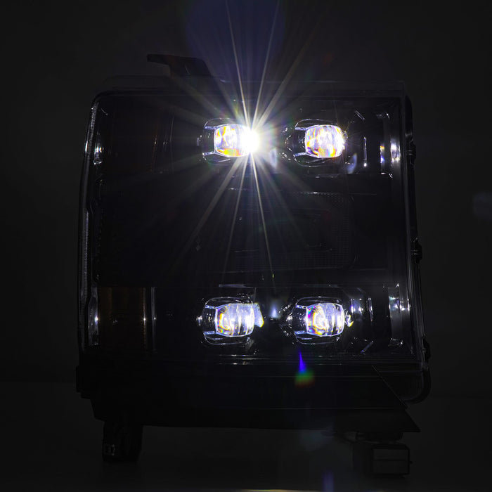 AlphaRex 880236 LED Projector Headlights in Alpha-Black - Truck Part Superstore