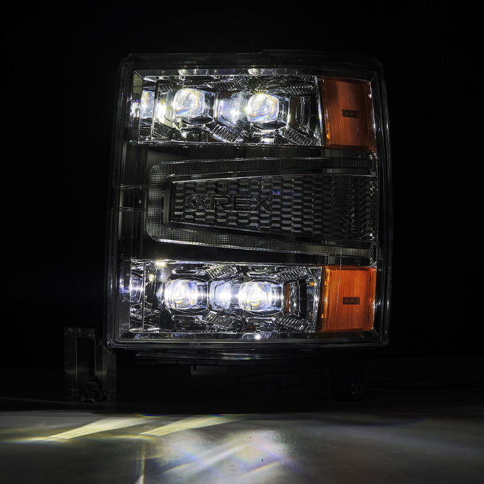 AlphaRex 880240 LED Projector Headlights in Chrome - Truck Part Superstore