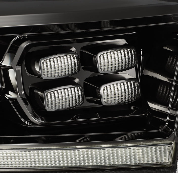 AlphaRex 880520 LED Projector Headlights in Alpha- Black - Truck Part Superstore
