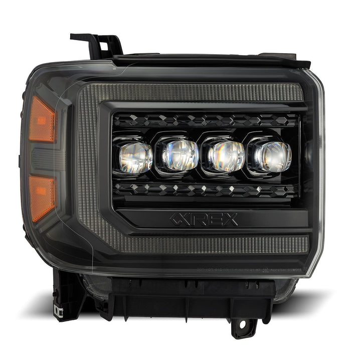 AlphaRex 880616 LED Projector Headlights in Alpha-Black - Truck Part Superstore