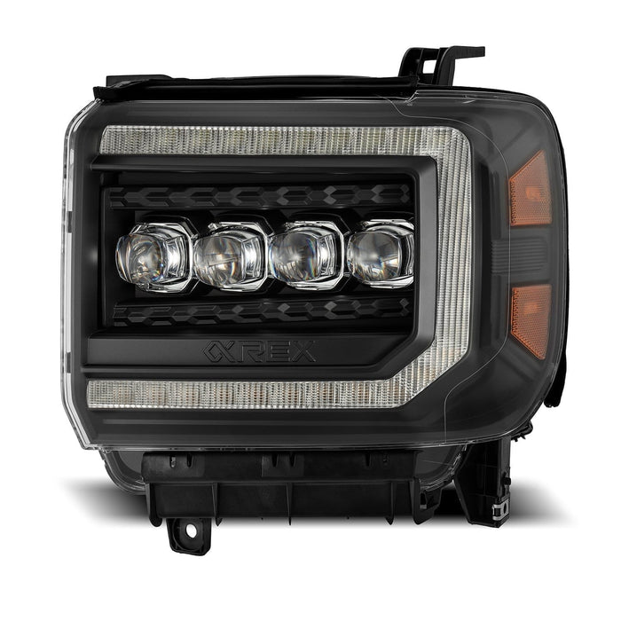 AlphaRex 880617 LED Projector Headlights in Black - Truck Part Superstore