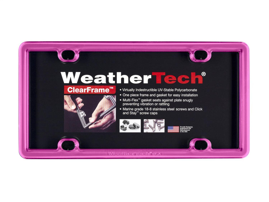 Weathertech 8ALPCF3 ClearFrame, Hot Pink - Truck Part Superstore
