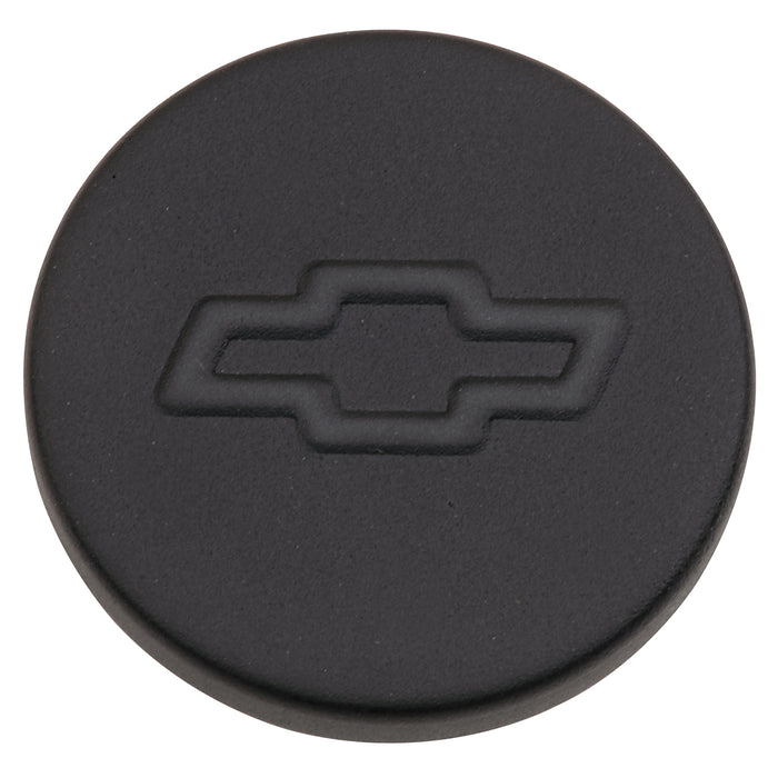 Proform 141-629 Engine Oil Filler Cap; Push-In Style; 1.22 Hole; Bowtie Logo; Black Crinkle - Truck Part Superstore