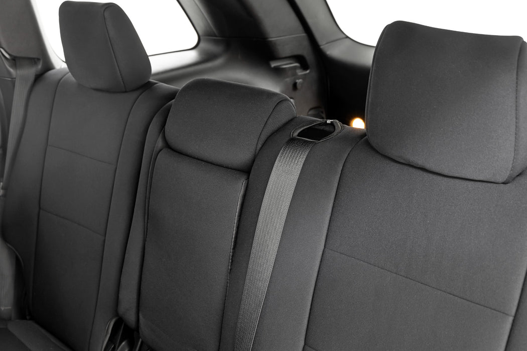 Rough Country 91046 Seat Covers Front Row and Rear Row Bench Jeep Grand Cherokee WK2 2WD/4WD (11-22) Rough Country - Truck Part Superstore