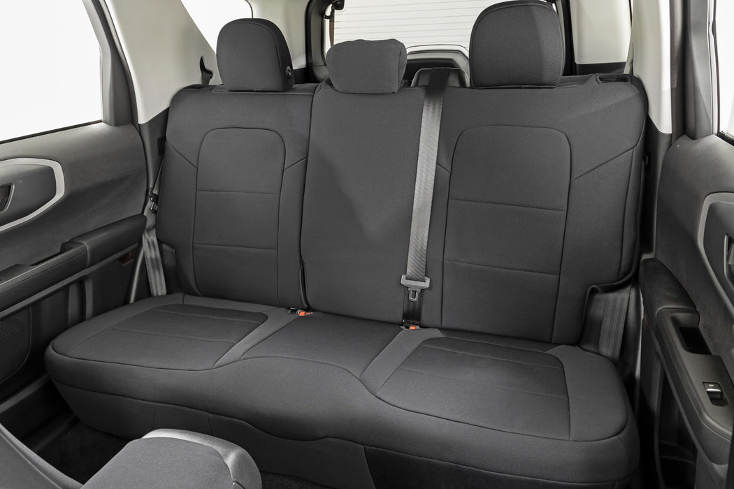 Rough Country 91047 Seat Covers Front Row and Rear Row Bench Ford Bronco Sport 4WD (21-23) Rough Country - Truck Part Superstore