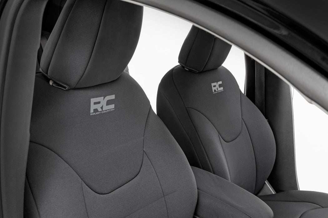 Rough Country 91048 Seat Covers Front Row and Rear Row Bench Jeep Cherokee KL 2WD/4WD (14-22) Rough Country - Truck Part Superstore