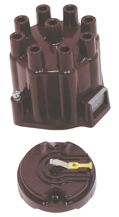 Taylor Cable 918120 Ignition Cap And Rotor Kit; w/o HEI; Burgundy; - Truck Part Superstore