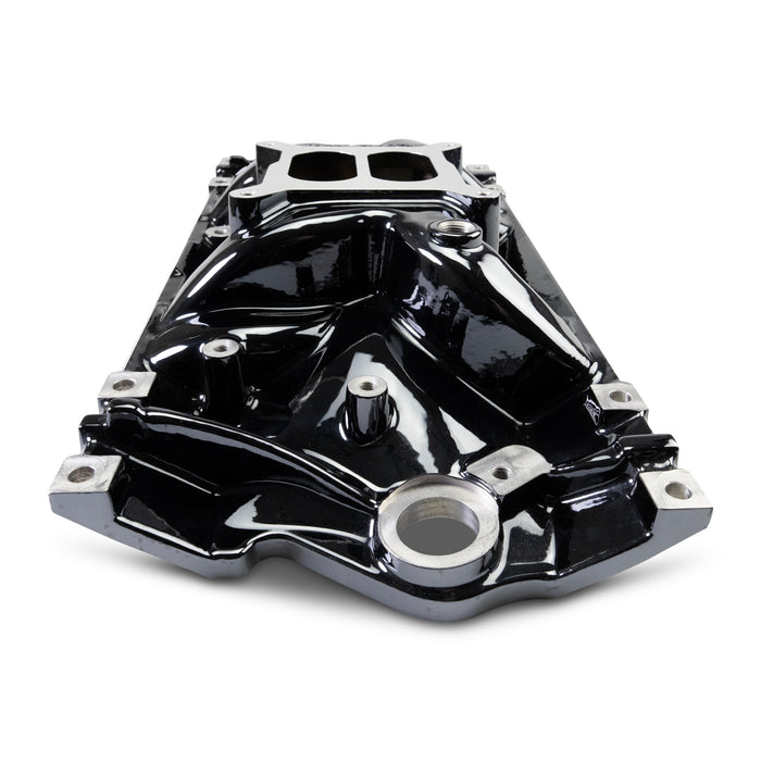 Edelbrock 2716-BP Edelbrock Perf EPS Manifold for Small-Block Chevy Vortec, Black Plasma Finish - Truck Part Superstore