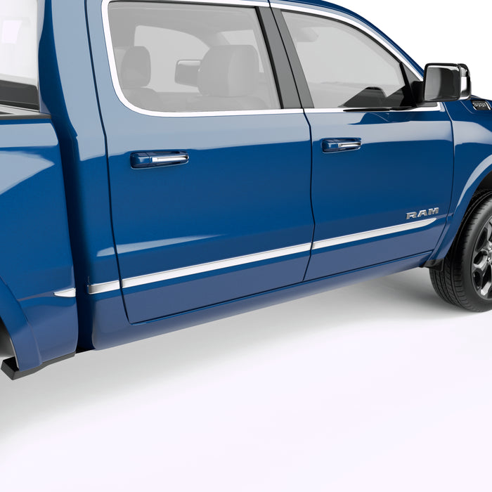 EGR 952694 EGR Chrome rugged look body side molding 4pc set - Truck Part Superstore
