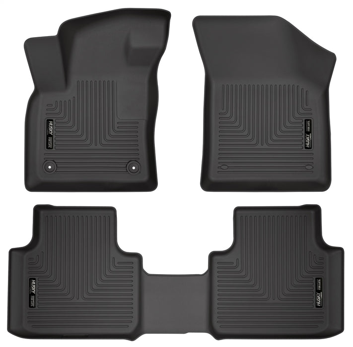 Husky Liners 95661 Weatherbeater-Front/2nd Seat Floor Liners for Select Volkswagen Atlas, Volkswagen Atlas Cross Sport