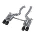 MBRP Exhaust S45023CF 3in. Resonator-Back; Dual Rear Quad Outlet; T304; CF; Active - Truck Part Superstore