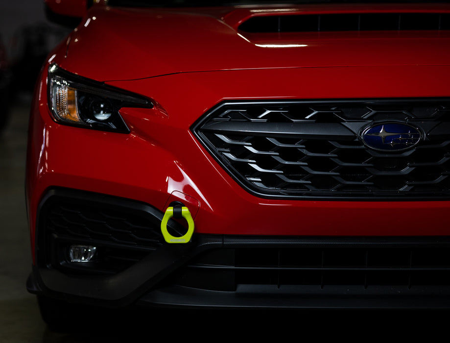 Mishimoto MMTH-WRX-22NY  Mishimoto Racing Tow Hook, Front, Fits Subaru WRX 2022+, Neon Yellow - Truck Part Superstore