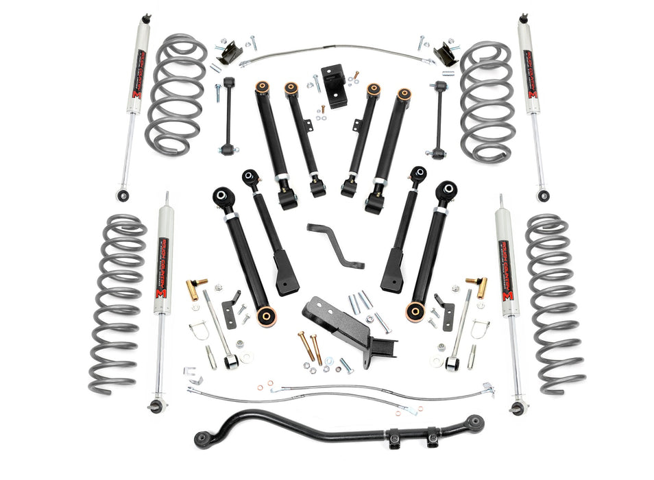 Rough Country 66140 4 Inch Lift Kit - X-Series - M1 - Jeep Wrangler TJ 4WD (1997-2006) - Truck Part Superstore